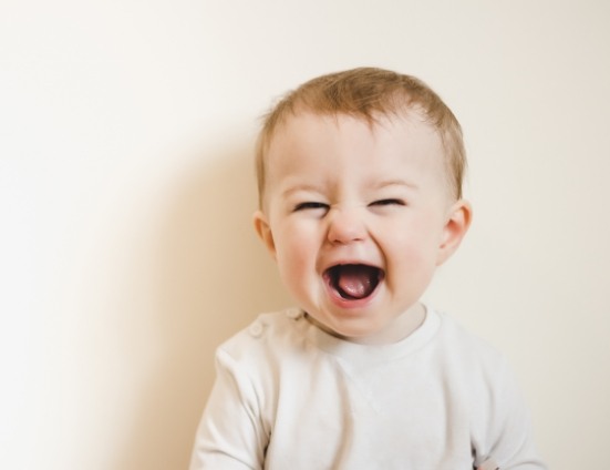 Laughing baby