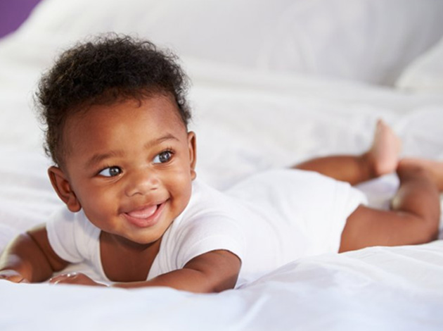Baby is happy